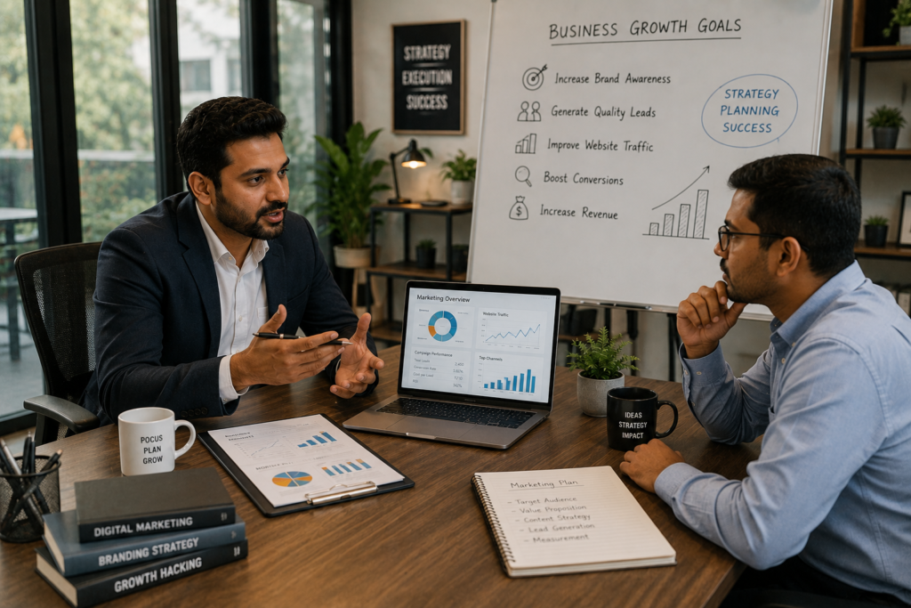 Successful digital marketing begins with clearly defined business goals—not just marketing activities.