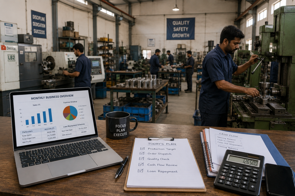 Indian small business using equipment and working capital to support business growth.