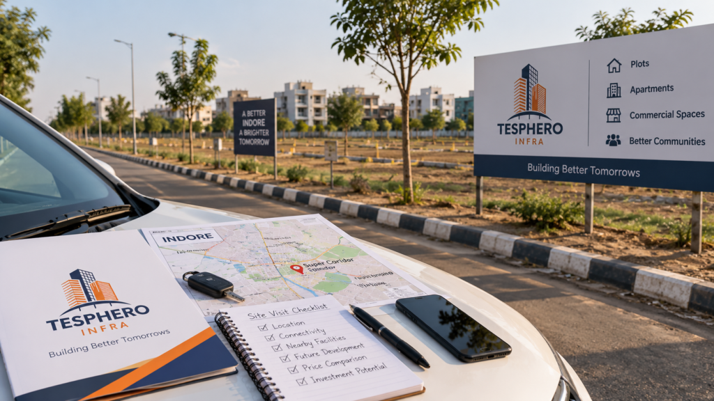 Real estate investment location being evaluated in Indore.