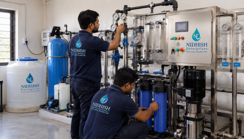 Commercial RO plant and purified water storage capacity planning for business requirements